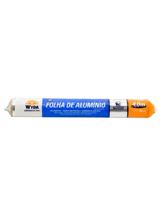 Rolo Folha Aluminio 4M X 30Cm Wyda - Unidade