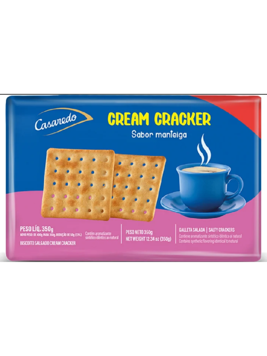 Biscoito Cream Cracker Casaredo 350Gr