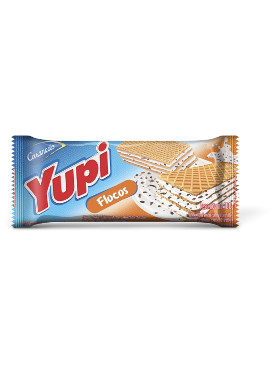 Biscoito Wafer Flocos Yupi 100Gr