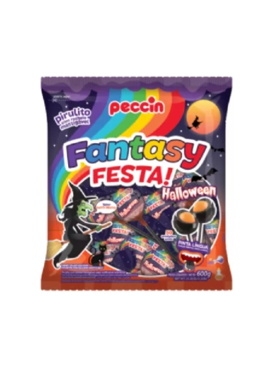Pirulito Fantasy Festa Halloween 600Gr - Peccin