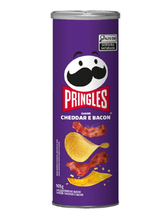 Batata Pringles Cheddar E Bacon 105Gr Kelloggs-Unidade