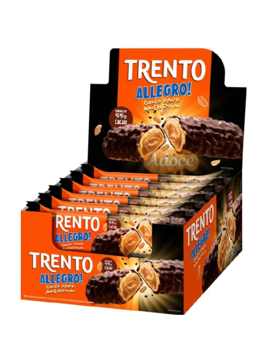 Trento Allegro Chocolate Dark C/Amendoim 16X26Gx416Gr Peccin