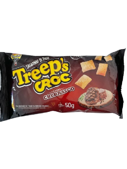 Salgadinho Croc Churrasco 50Gr - Treeps - Unidade