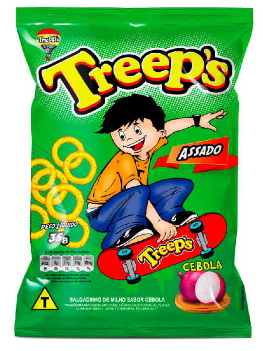 Salgado Treeps Cebola 35Gr - Treeps - Unidade