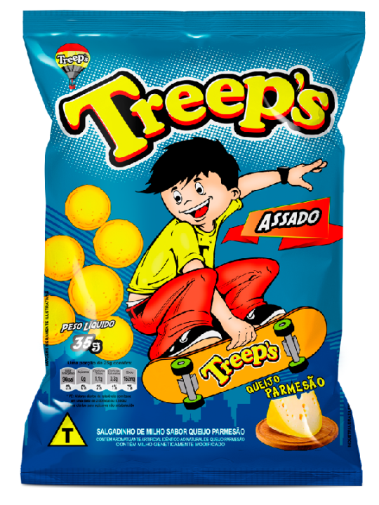 Salgado Treeps Queijo Parmesao 35Gr - Treeps - Unidade