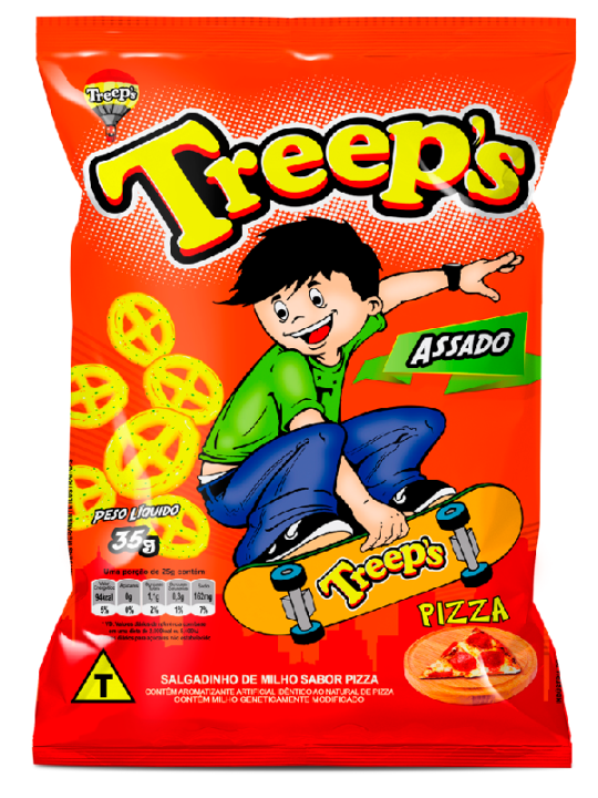 Salgado Treeps Pizza 35Gr - Treeps - Unidade