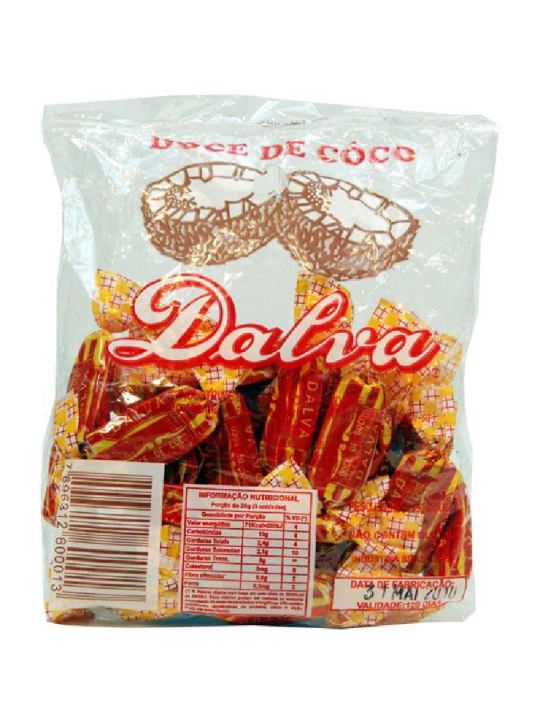 Bala Coco 150Gr Dalva - Pacote