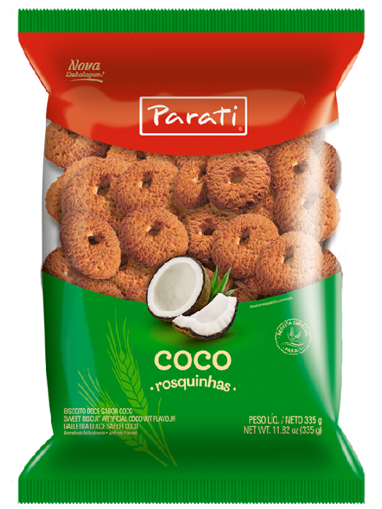Biscoito Rosca Parati Coco 250Gr
