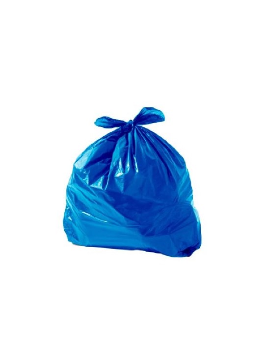 Saco De Lixo Azul C/100 Un 75X90X0,05 Plast - Fardo C/100 Un