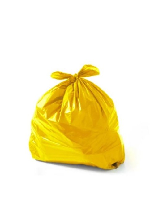 Saco De Lixo Amarelo C/100 Un 75X90X0,05 Plast - Fardo C/100 Un