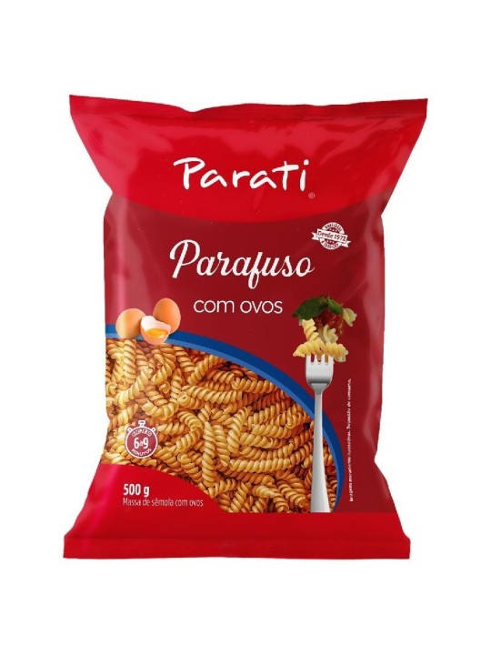 Macarrao C/Ovos Parafuso Parati 400Gr - Pacote