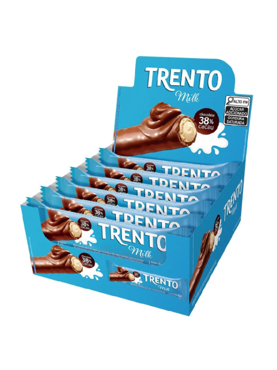 Trento Wafer Milk 16X29Gr 464Gr- Peccin