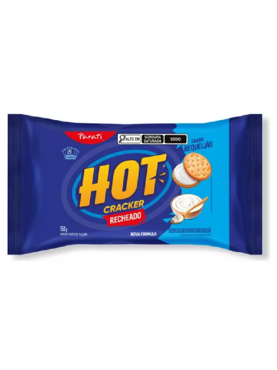 Biscoito Rech Hot Cracker Requeijão 18X4X100Gr