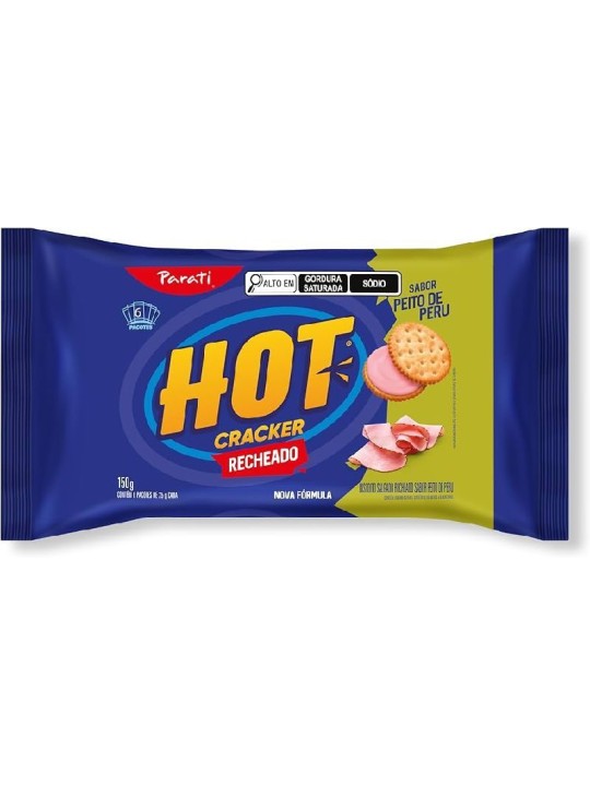 Biscoito Rech Hot Cracker Peito De Peru 18X4X100Gr