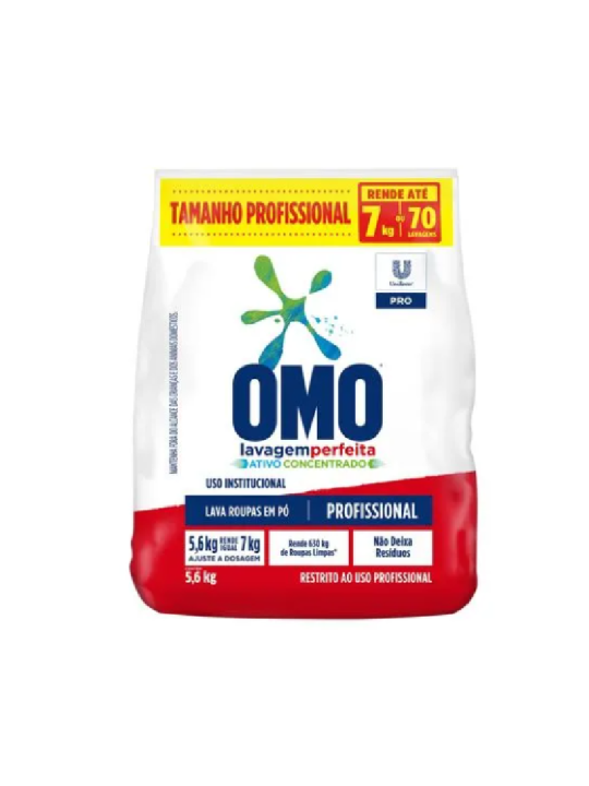 Sabao Em Pó Omo Lavagem Perfeita Concentrado Pro 5,6Kg - Omo - Pacote