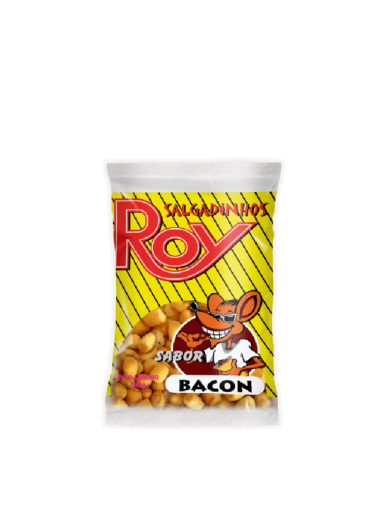 Salgadinho Roy De Trigo Bacon 50Gr - Pacote