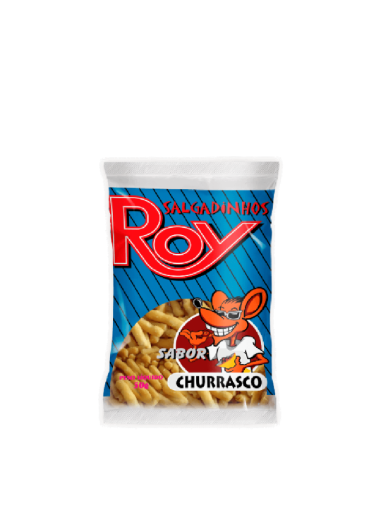 Salgadinho Roy De Trigo Churrasco 50Gr - Pacote