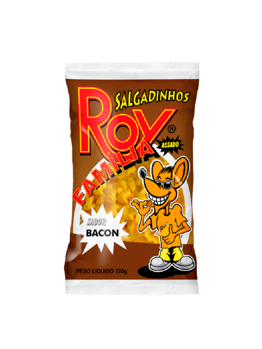 Salgadinho Familia Bacon 120Gr Roy - Pacote