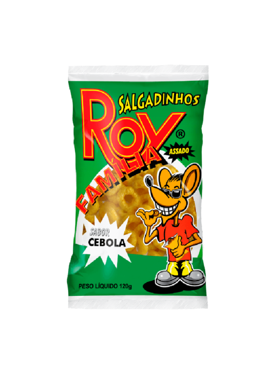 Salgadinho Familia Cebola 120Gr Roy - Pacote