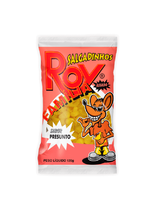 Salgadinho Familia Presunto 120Gr Roy - Pacote