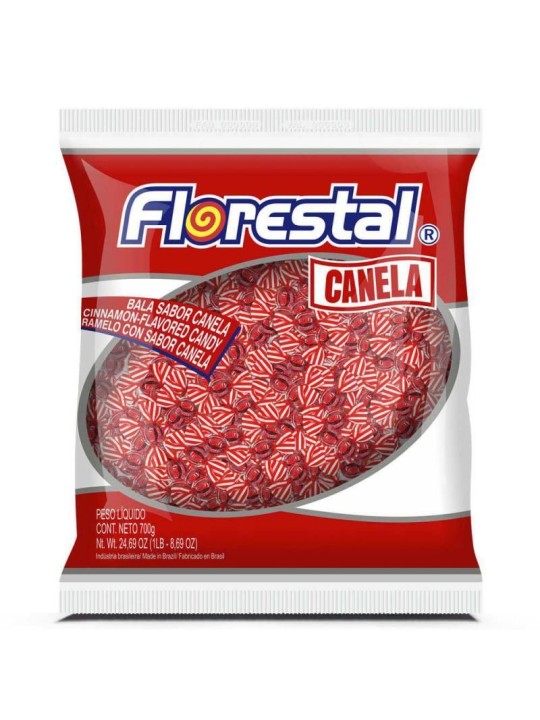 Bala Bolinha Canela 122Gr Florestal - Pacote