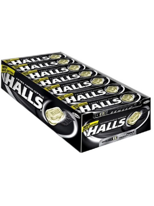Halls Extra Forte Preto C/21 Und Adams - Display C/21 Un