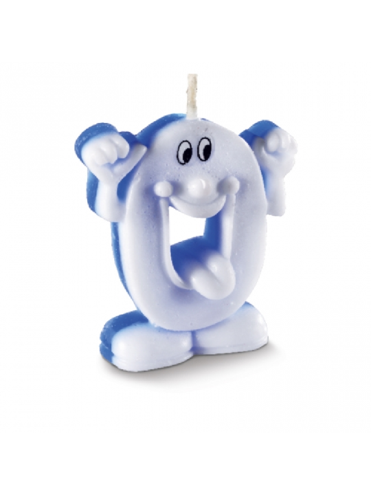 Vela Big Especial Karetinha N0 Azul Utilfestas - Unidade