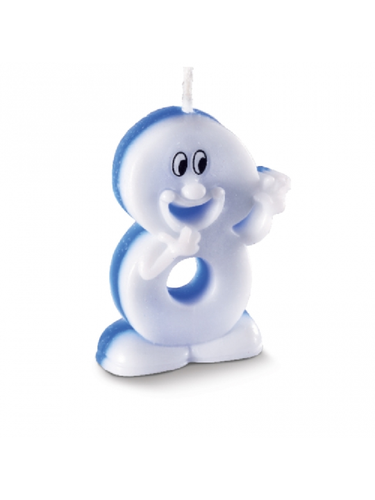 Vela Big Especial Karetinha N8 Azul Utilfestas - Unidade Vela Big Especial Karetinha N8 Azul Utilfestas - Unidade