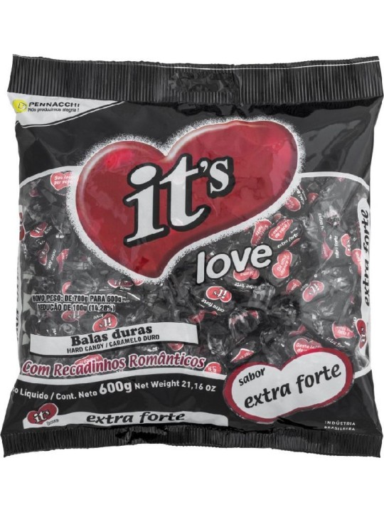 Bala Love Mania Extra Forte 600Gr Pennacchi - Pacote