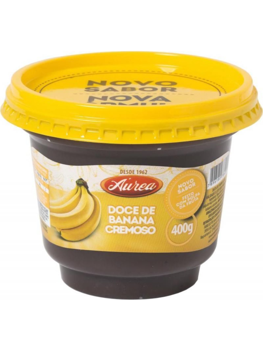 Doce Cremoso de Banana 400g (Caixa com 6 unidades) - Momentos Bom Princípio  Alimentos