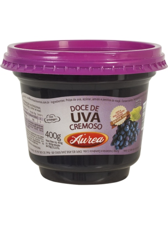 Doce De Uva Cremoso 400G Aurea - Unidade