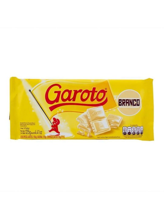 Barra Chocolate Branco 80Gr Garoto - Unidade