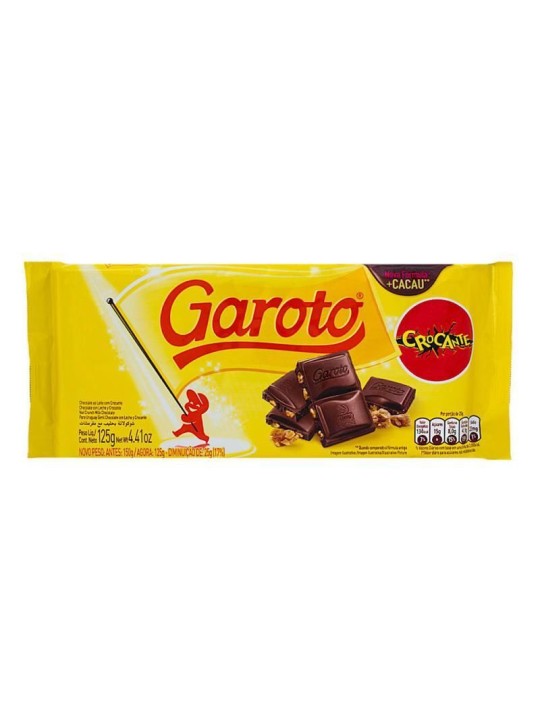 Barra Chocolate Crocante 80Gr Garoto - Unidade