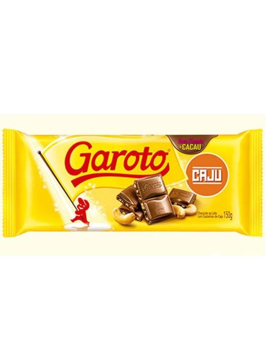 Barra Chocolate Castanha De Caju 80Gr Garoto - Unidade