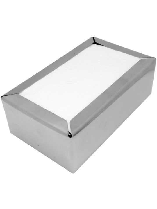 Porta Guardanapo Deitado Aco Inox Metal - Unidade