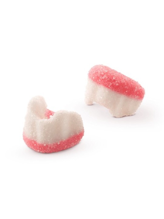 Gelatines Mini Dentes Vampiro Citricos 12X15Gr Docile - Display C/12