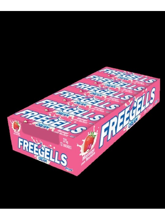 Freegells Cream Morango 27,6Gr Riclan - Unidade