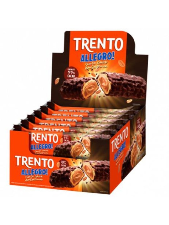 Trento Allegro Chocolate Dark C/Amendoim 26Gr